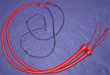3ft Red 16 plait matched snake whip pair F